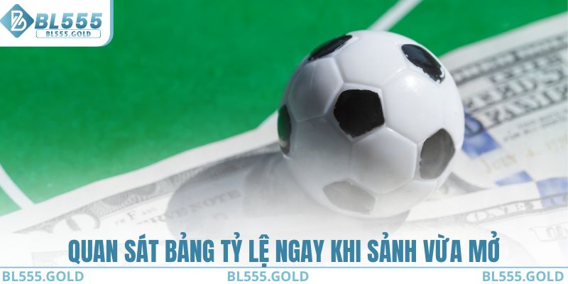 Quan sát bảng tỷ lệ ngay khi sảnh vừa mở